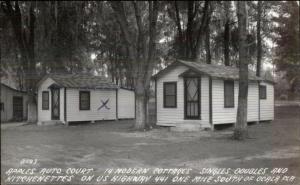 Ocala FL Apples Auto Court Real Photo Postcard