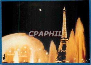 Modern Postcard The Great Water Games Trocadero Eiffel Tower