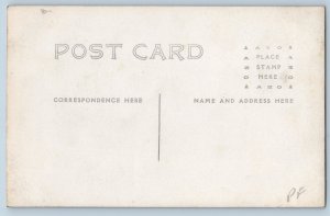 c1910's Main Street Horse Car Scene Sugar Grove Illinois IL RPPC Photo Postcard