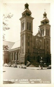 WA, Spokane, Washington, Our Lady of Lourdes Cathedral, No. VI A346, RPPC