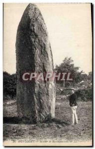 Old Postcard Dolmen Menhir Menhir of Huelgoat Herampeulven