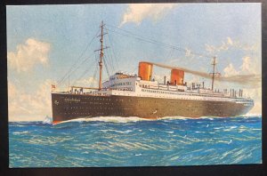 Mint Color Picture Postcard Germany Lloyd Bremen Express SS Columbus Steamer
