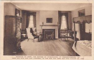 Bedroom Of Mary The Mother Of Washington At Fredericksburg Virginia Albertype