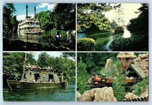 c1989 Orlando Florida Postcard Frontierland Tranquil Waters River Amusement Park