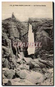 Old Postcard Pouliguen The Devil's Bridge