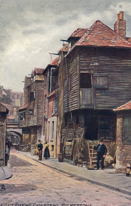 FOLKESTONE, England, 1900-10s; Fishermen's Quarters ; TUCK 1471