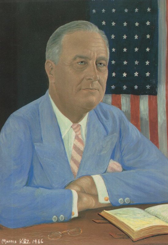 President Franklin Roosevelt in 1966 Old Masters Painting Postcard