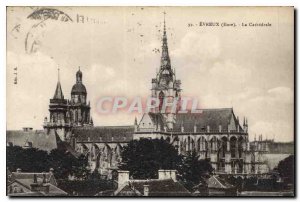 Old Postcard Evreux Eure La Cathedrale