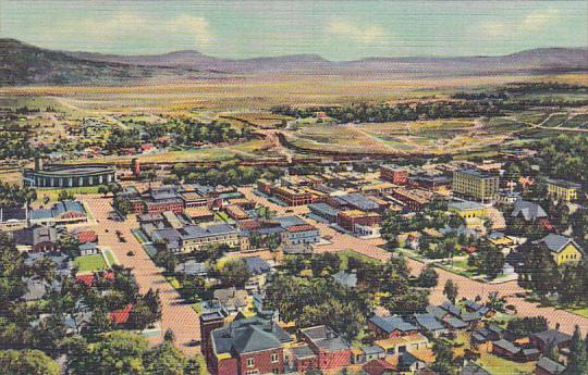 Birds Eye View Of Raton From Goat Hill New Mexico Curteich