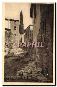 Postcard Old French Riviera Var Hyeres Old Street and Old Houses