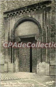 Old Postcard Paray le Monial basilica door