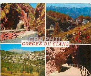 Postcard Modern Cians Gorges Alpes Maritimes wild gorges and spectacular prun...