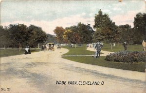 Cleveland Ohio c1910 Postcard Wade Park Policeman Cars