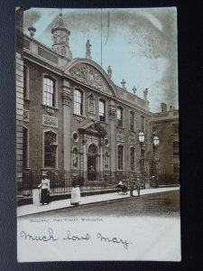 Worcester GUILDHALL High Street - Old Postcard