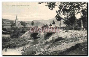 Old Postcard Pont De Lay-Saint-Christophe