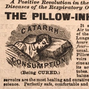 1880s-90s Victorian Print Ad Pillow-Inhaler Co. / 2V1-27A