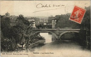 CPA CASTRES Les Quatre Ponts (1087499)