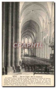 Old Postcard Sens Jean Du Cogo In the cathedral