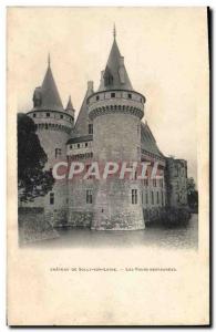 Old Postcard Château de Sully-sur-Loire The towers RESTORED