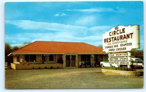 KING GEORGE, VA Virginia ~ CIRCLE RESTAURANT c1950s Roadside Dexter Postcard