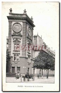 Old Postcard Paris Ministry Of War