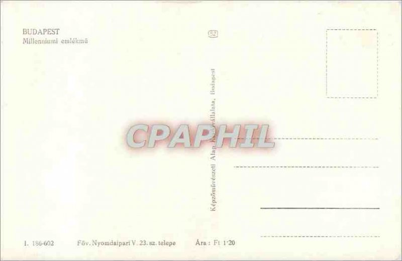 Modern Postcard Budapest Millenniumi eml�km?