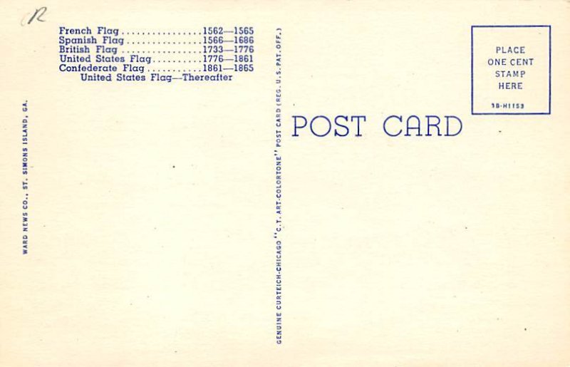 Under Five Flags Brunswick, Gerogia USA Unused 