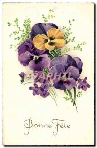 Old Postcard Fantasy Flowers