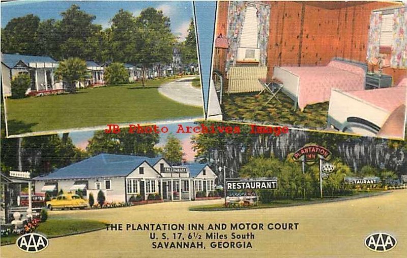 GA, Savannah, Georgia, Plantantion Inn Restaurant, Motel, MultiView, Nationwide 