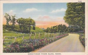 Greetings From Alma Nebraska 1942