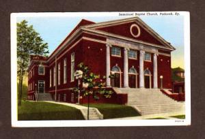 KY Immanuel Baptist Church PADUCAH KENTUCKY POSTCARD