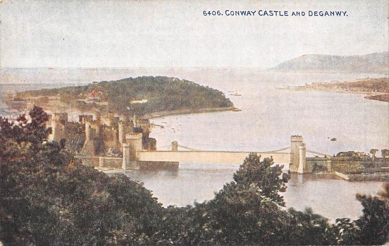 uk2717 conwy castle  and deganwy wales  uk
