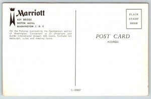 Washington DC  Marriott  Key Bridge Motor Hotel   Postcard