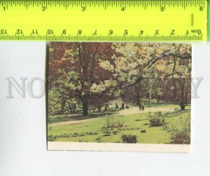 474365 USSR 1967 year Ukraine Subcarpathia Lviv Stryisky Park miniature postcard