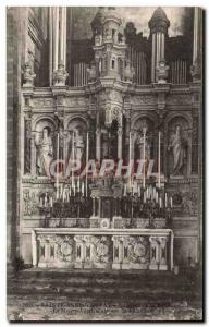 Old Postcard Sainte Anne D Auray Interior of the Basilica Altar The Master Organ