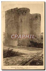 Old Postcard Thouars Tower Gate At Prevost