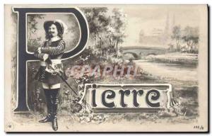 Old Postcard Pierre Surname