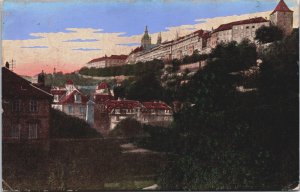 Czech Republic Prag Praha Prague Die Kgl Burg Vintage Postcard C043