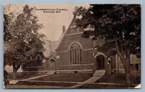 GROTON NY CONGREGATIONAL CHURCH ANTIQUE POSTCARD