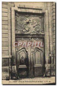 Postcard Dijon Old Gate of Saint Francois de Sales School