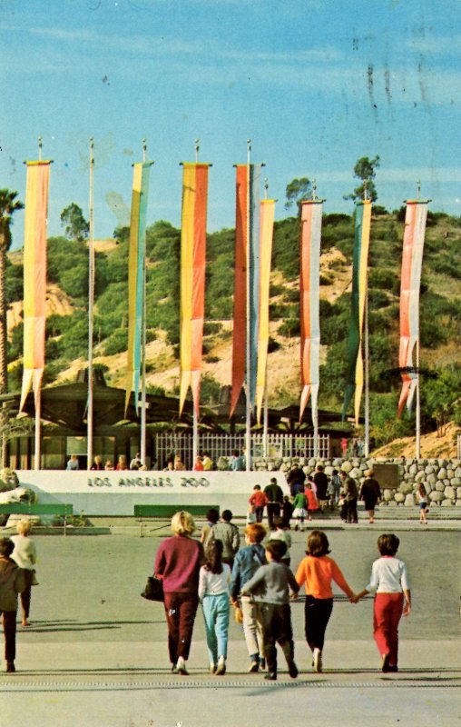 Los Angeles, California - Family heading to the Los Angeles Zoo - in 1972