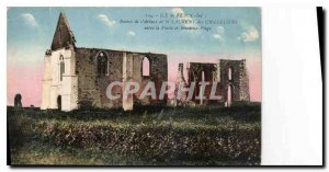 Old Postcard Ile de Re Ch Inf ruins of the Abbey of St Laurent Chteliers betw...