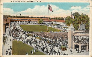 G56/ Rochester New York Postcard c1931 Exposition Park Crowd