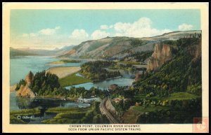 Crown Point, Columbia River Highway, Sceen from Union Pacific System Trains