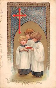 uk33523 easter peace uk religion altar boys greetings celebration jesus