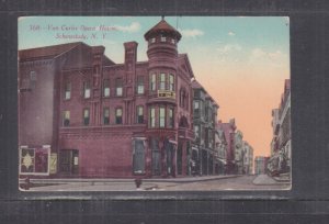 SCHENECTADY, NEW YORK, VAN CURLER OPERA HOUSE, 1911 ppc., RURAL STATION cds.