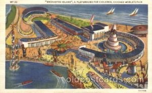 Enchanted Island 1933 Chicago, Illinois USA Worlds Fair Exposition Unused 