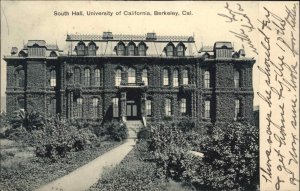 Berkeley California CA University of California South Hall c1910 Postcard
