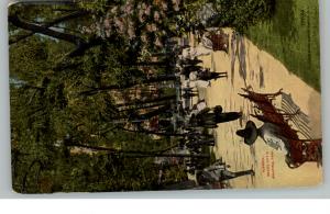 Mexico City Mexico Park c1910 Postcard