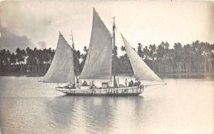 J43/ Australia Foreign Postcard c1940s Sailboat Ship 177